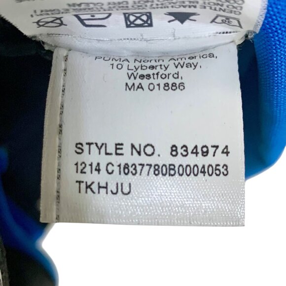 VTG 90s Y2K Puma Sport Lifestyle Mens Colorblock Track Jacket S Black Blue - Picture 13 of 13